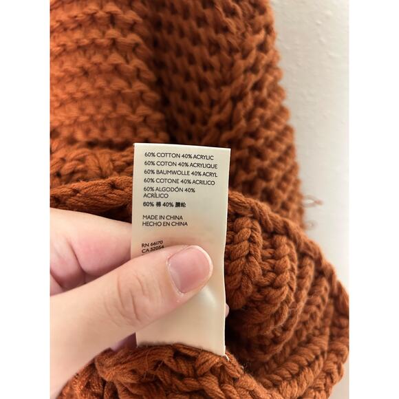 Free People My Only Sunshine Sweater Size XS Tuscan Earth Rust - Picture 4 of 6